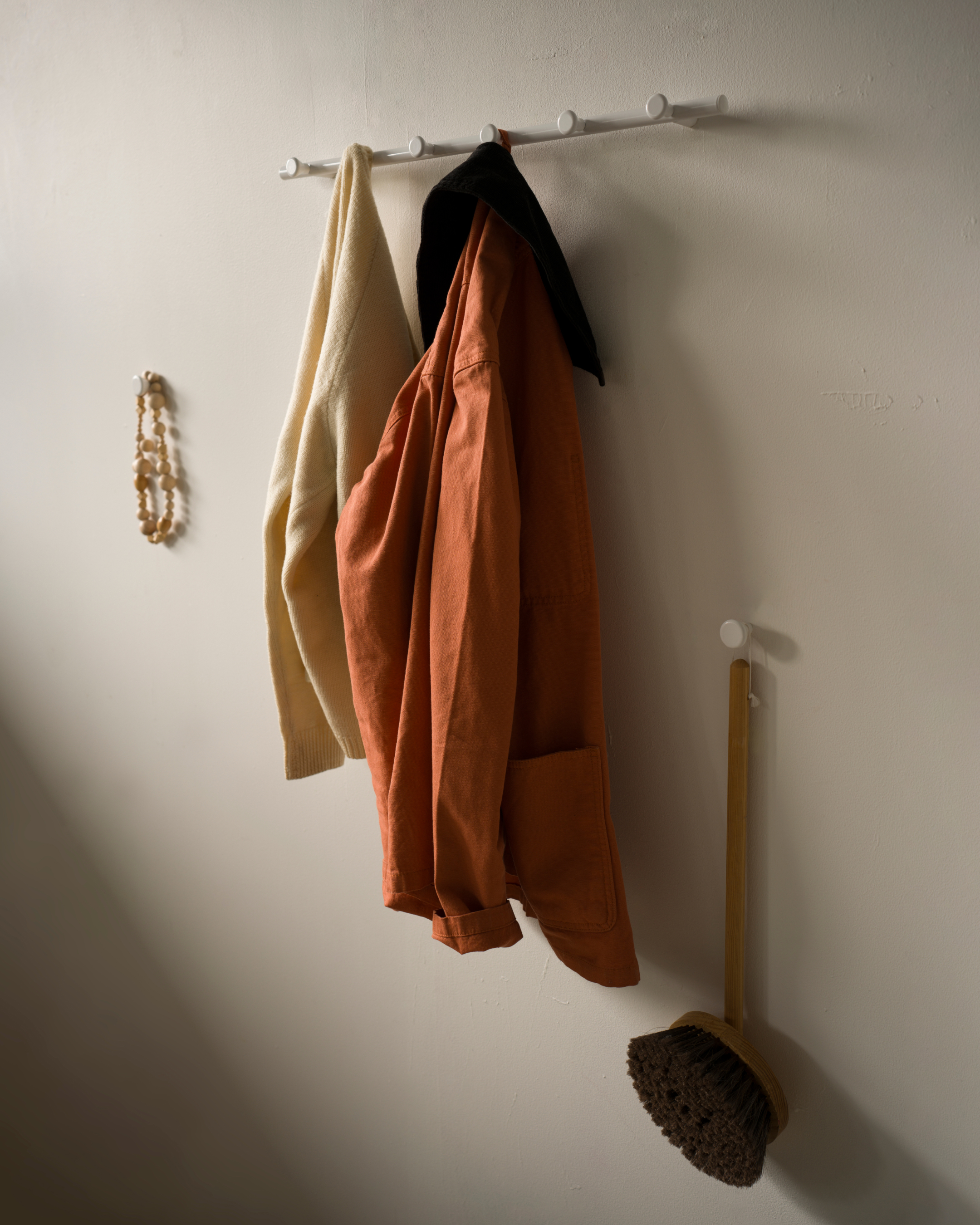 Classic hook strip and classic hook in white